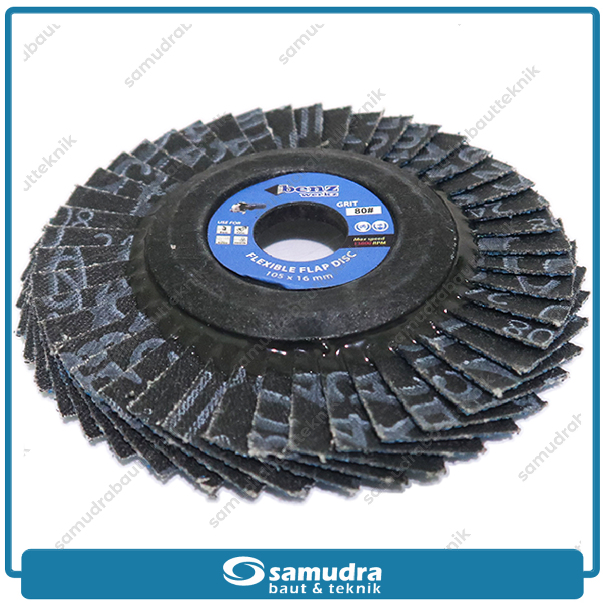BENZ Flexible Flap Disc 4" Blue Color No. 80