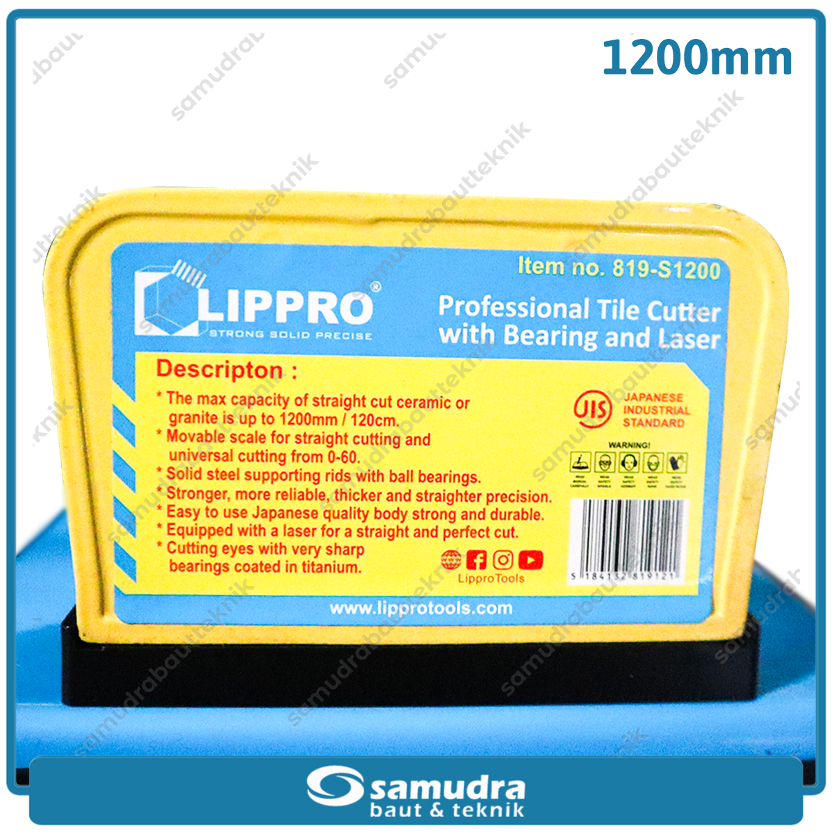 LIPPRO 819-S120 Meja Potong Keramik Manual Laser 120 cm