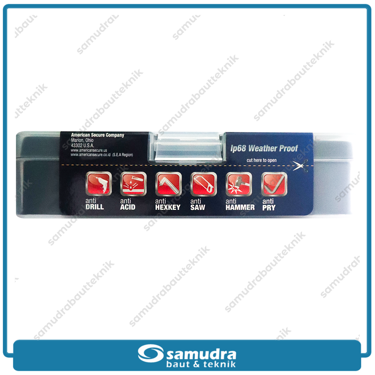 AMERICANSECURE S931360K3 Gembok 60 mm Short Key Alike Set 3 pcs