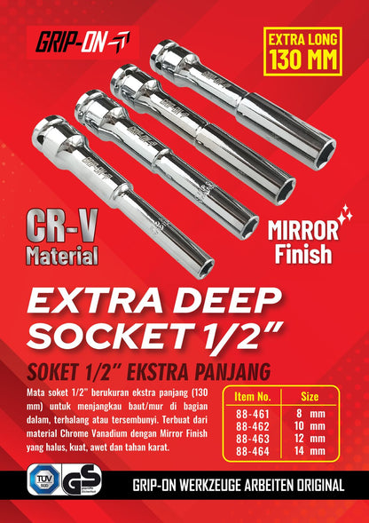 GRIPON 88-464 Mata Sok Panjang 1/2" 14 mm / Extra Deep Socket