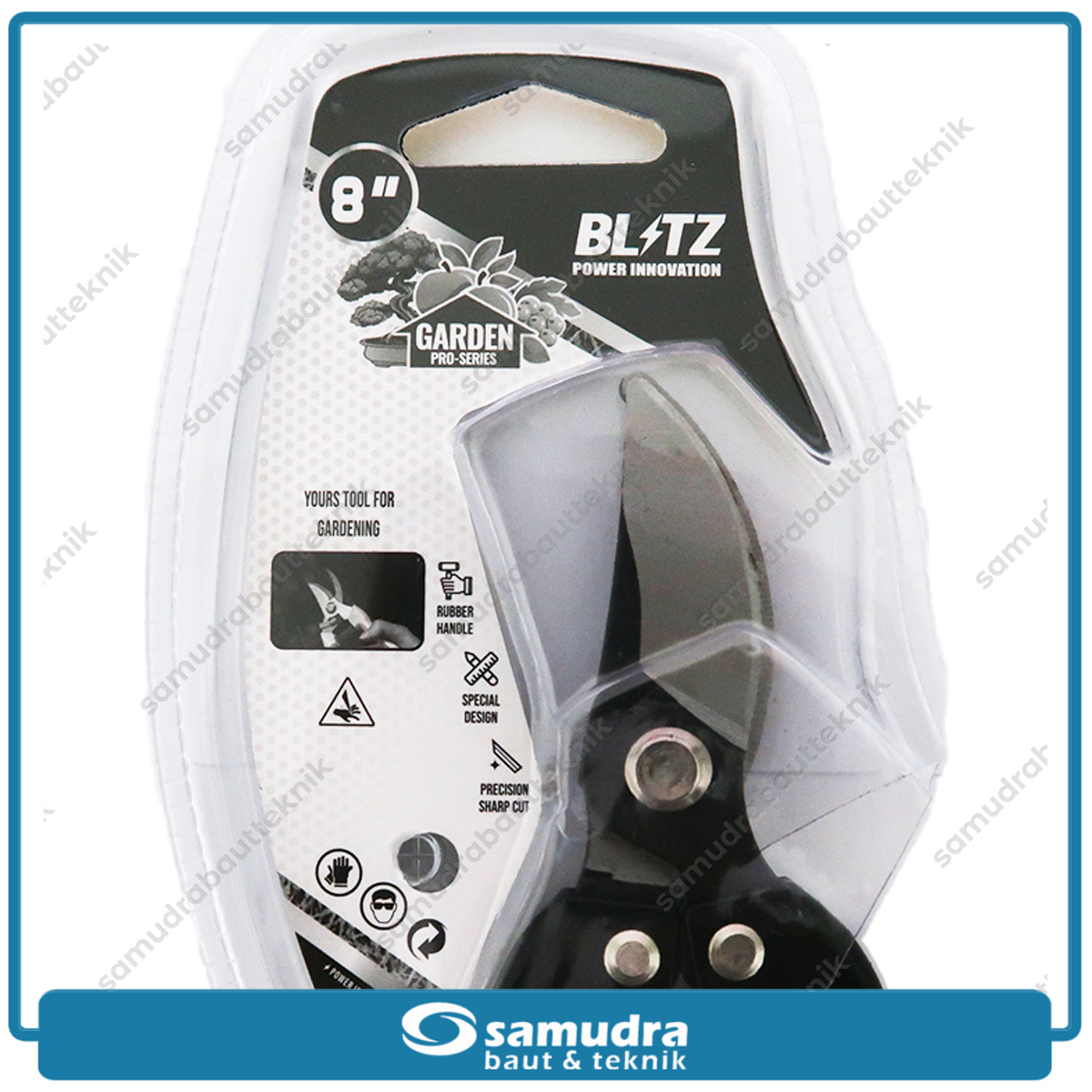 BLITZ 1GTKR0 Gunting Dahan Lancip Kepala Bengkok 8"