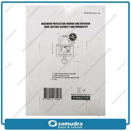 KENMASTER Gembok 40 mm Short Master Key Set 5 pcs GMBG-033