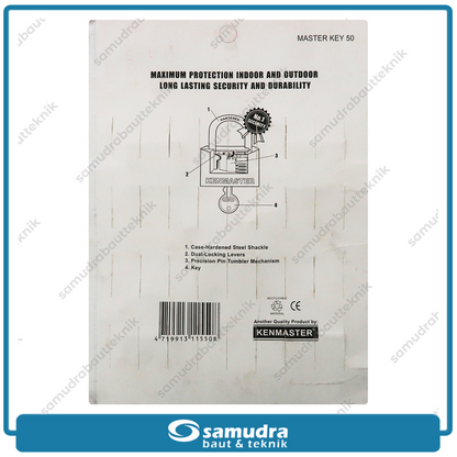 KENMASTER Gembok 50 mm Short Master Key Set 5 pcs GMBG-034