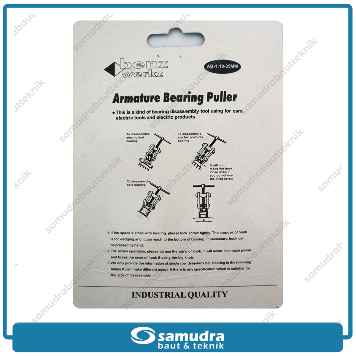 BENZ ABP0101 Armature Bearing Puller AB-1 19-35 mm