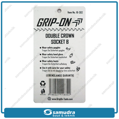 GRIPON 18-302 Kunci Mahkota Tipe B / Double Crown Socket