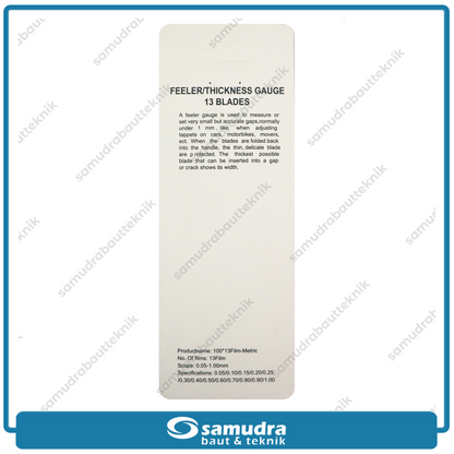 ACLIA Feeler Gauge 13 pcs (0.05-1.00 mm)