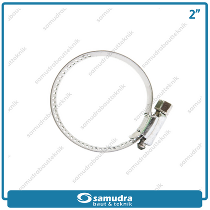 LIPPRO Klem Selang 2" Inch Ss Hose Clamp Taiwan - Isi 50 Pcs