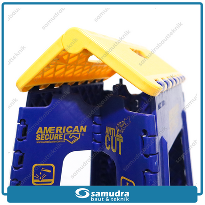 AMERICANTOOL Kursi Lipat Biru Kuning