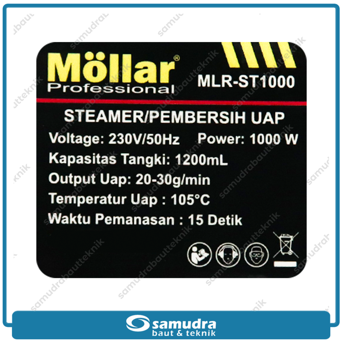 MOLLAR ST1000 Mesin Steamer Pembersih Uap 1.000 Watt