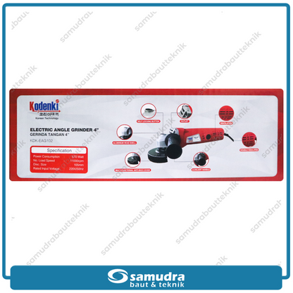 KODENKI KDK-EAG102 Mesin Gerinda Listrik 4"