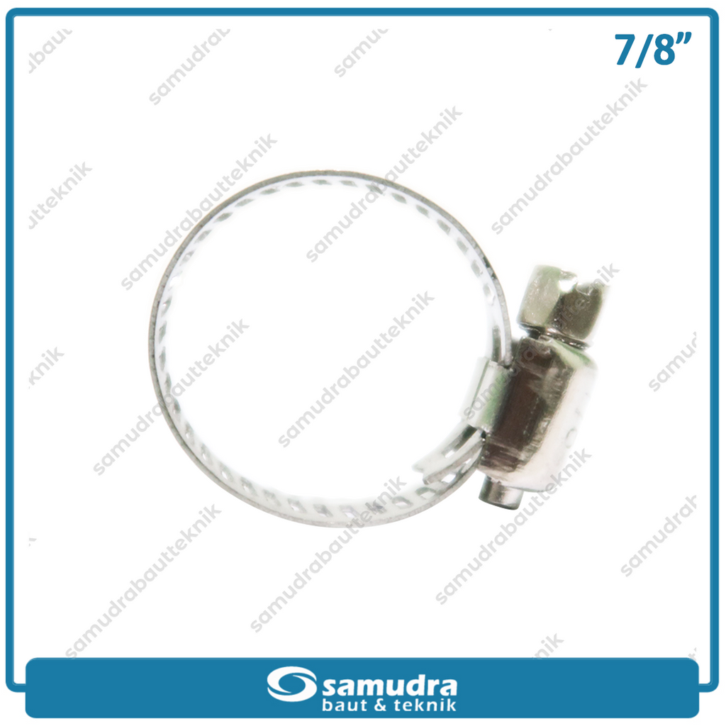 LIPPRO Klem Selang 7/8" Inch Ss Hose Clamp Taiwan - Isi 100 Pcs