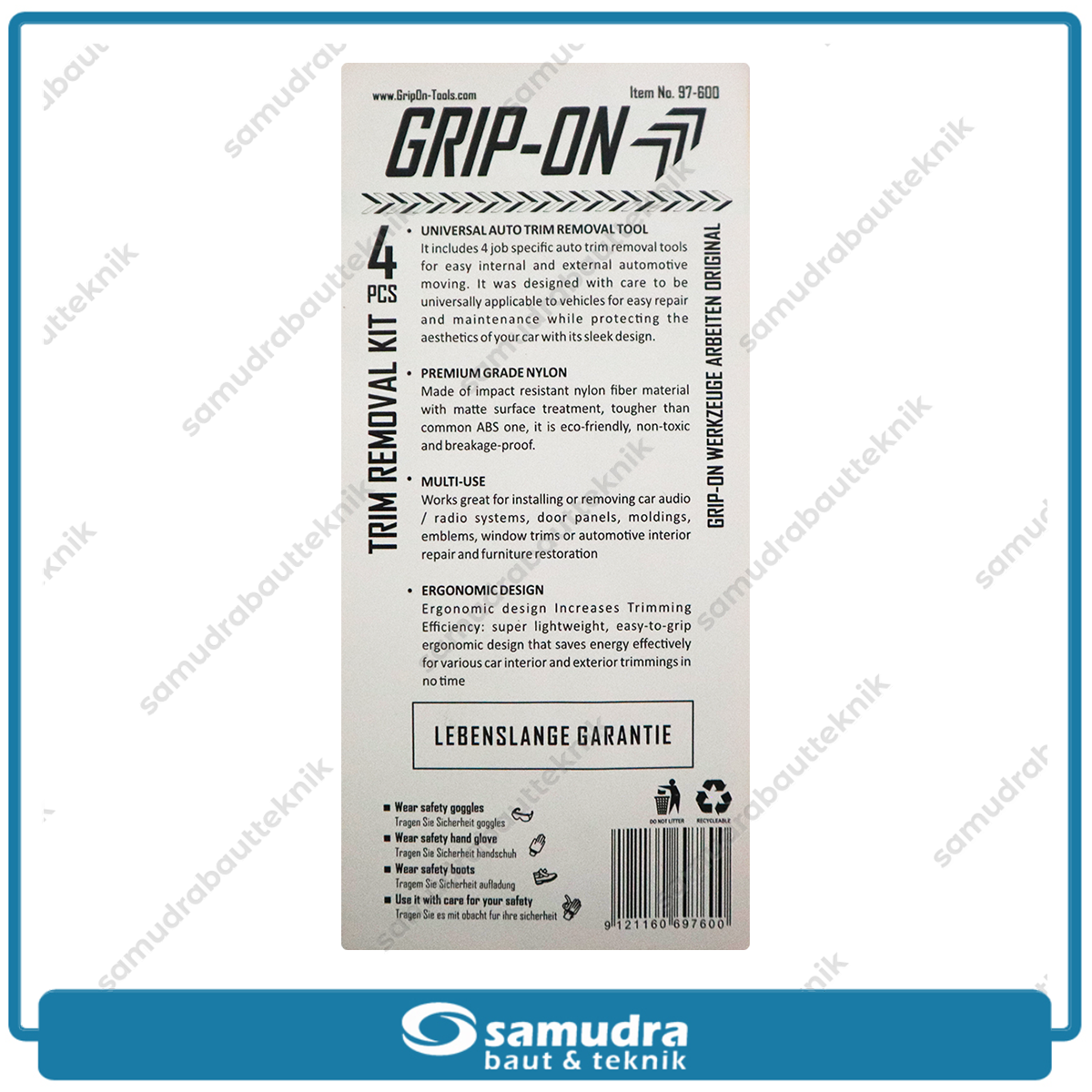 GRIPON 97-600 Alat Pelepas Sekat Panel Set 4 pcs / Trim Removal Kit