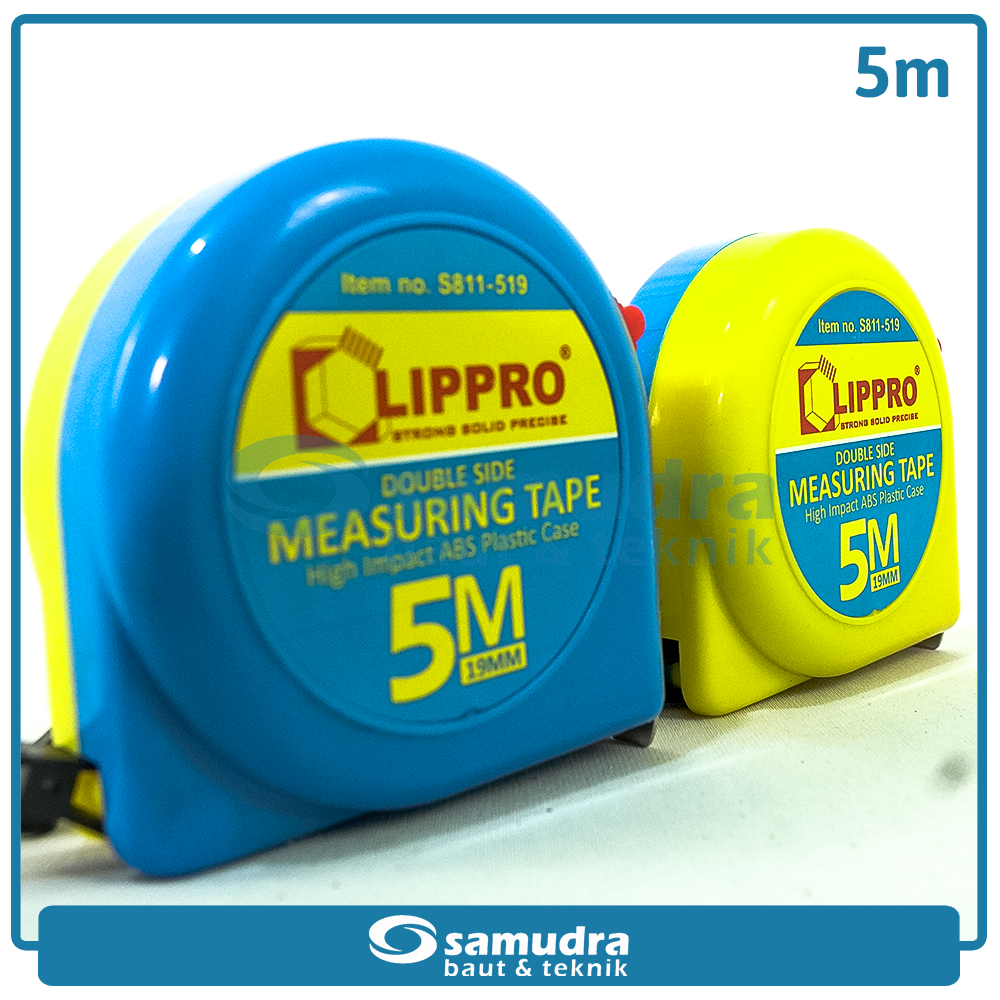 LIPPRO S811-519 Meteran 5 meter Body Plastik