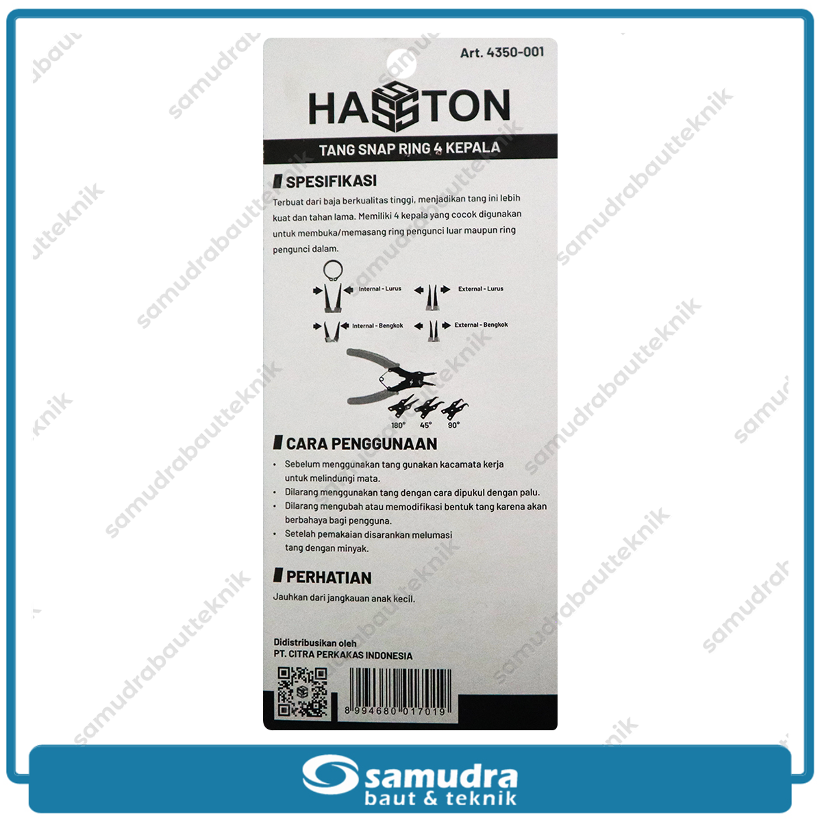 HASSTON 4350-001 Tang Snap Ring 4 in 1