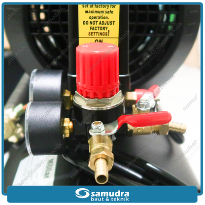 MOLLAR MLR-AC-1550V Mesin Kompresor Listrik 2 HP 50 Liter Black Panther