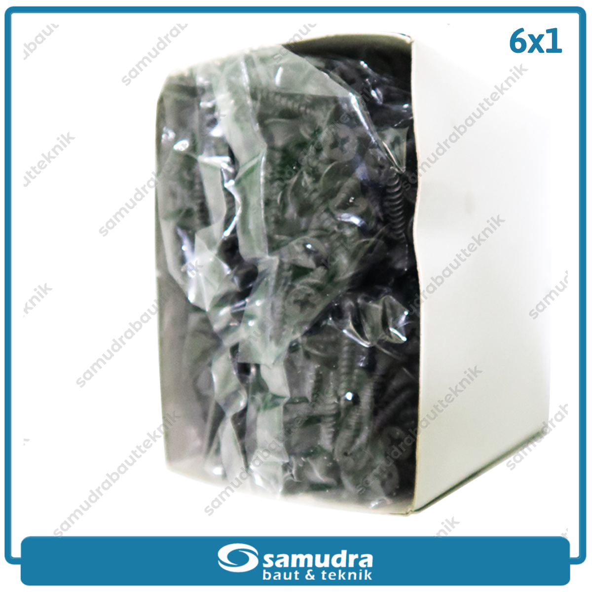 LANCIP 800 pcs Baut Gypsum 6 x 1 Sekrup Drywall Hitam 2.5 cm Kayu Lion