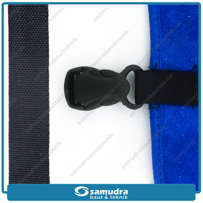 GOSAVE Apron Las Kulit Badan Lengan Biru