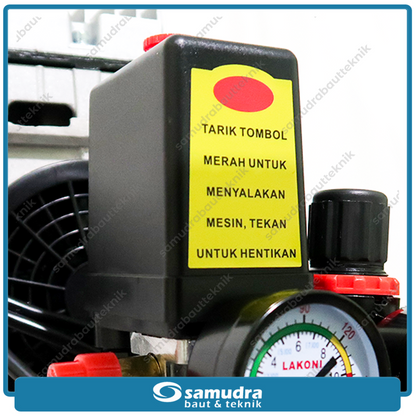 LAKONI FRESCO-130X Mesin Kompresor Listrik Oilless 1 HP 30 Liter