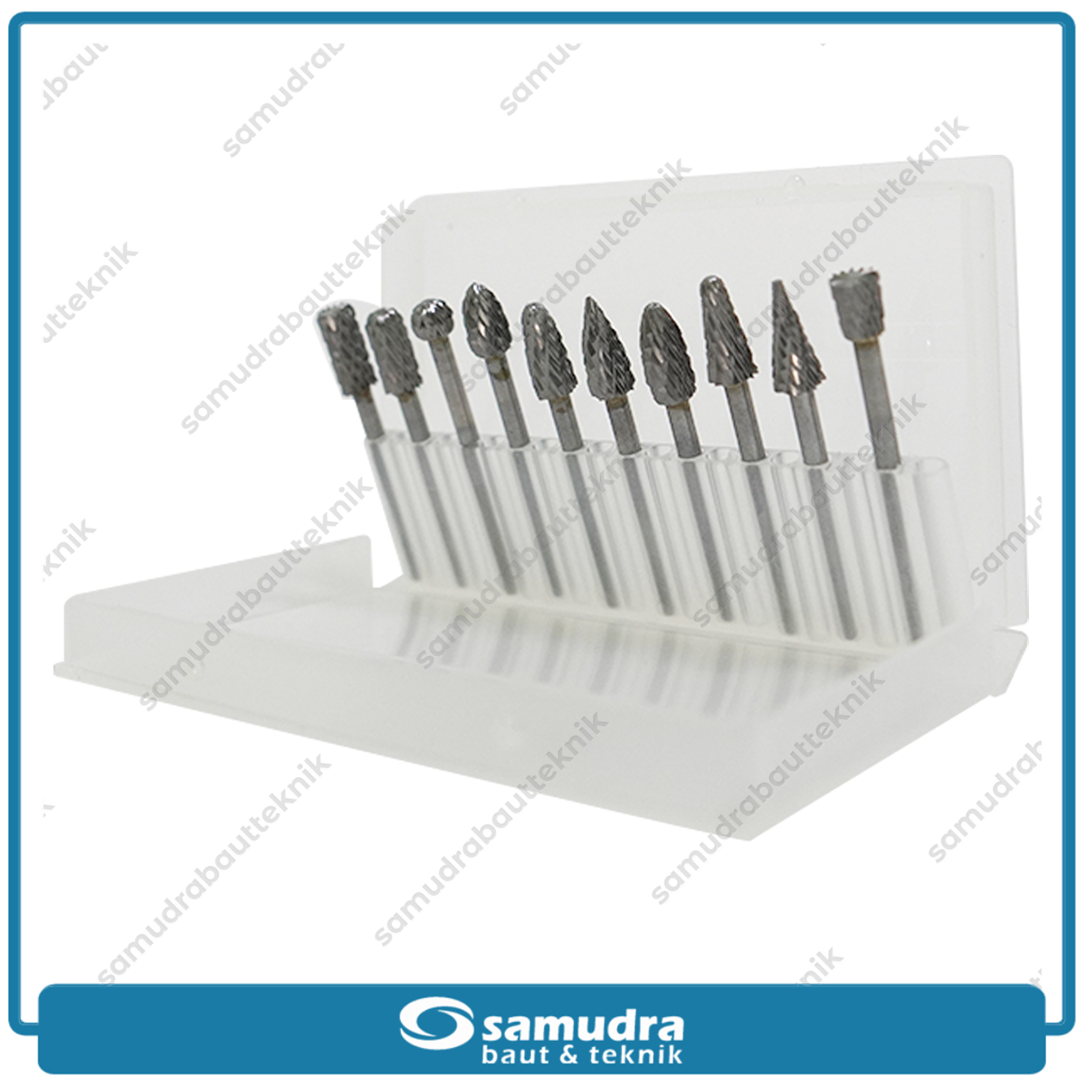 IKURA IKR-RFS202 Mata Bor Tuner Pendek Set 10 pcs / Rotary File Set Short