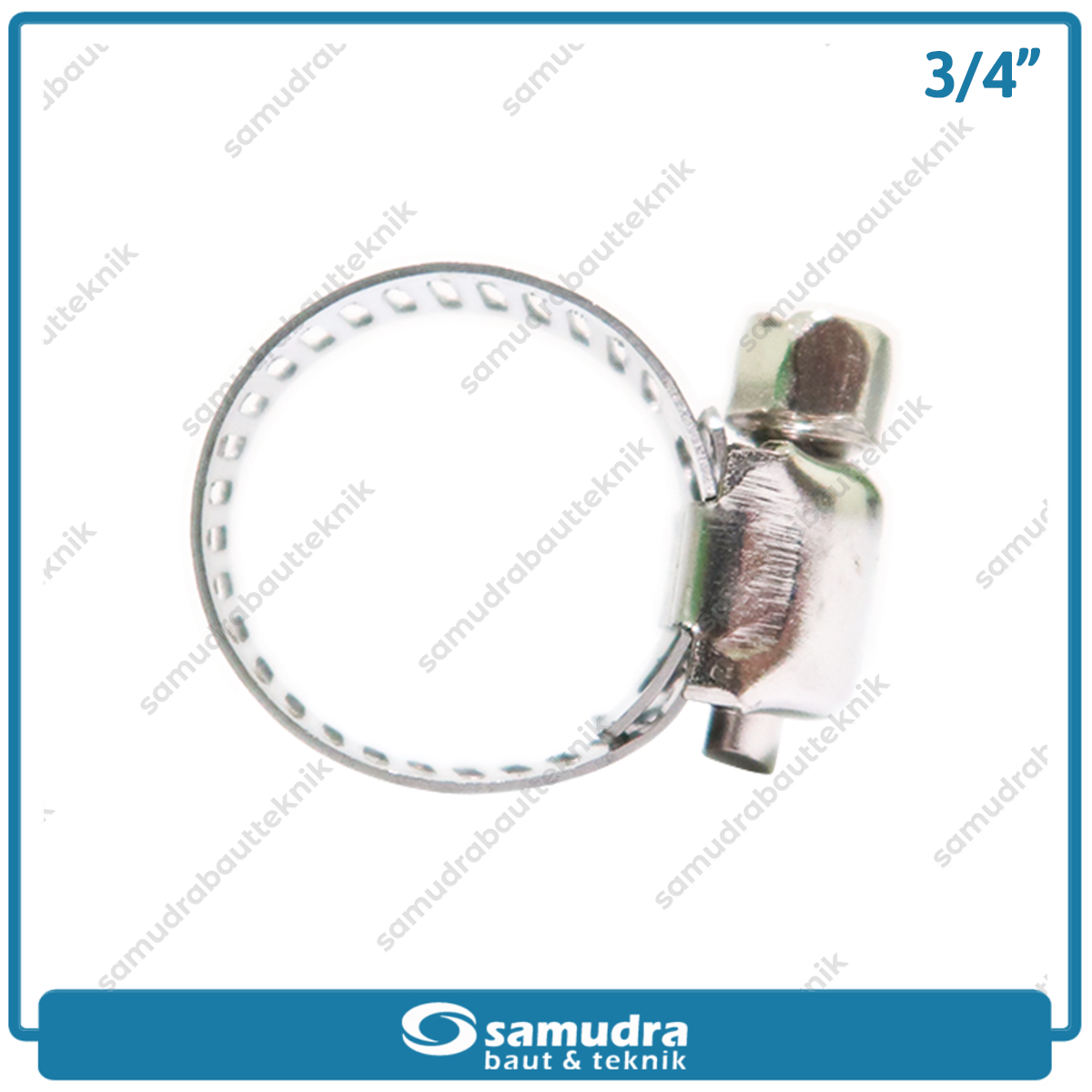 LIPPRO Klem Selang 3/4" Inch Ss Hose Clamp Taiwan - Isi 100 Pcs