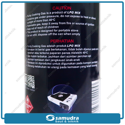 PURITY Tabung Gas Kaleng 235 gram