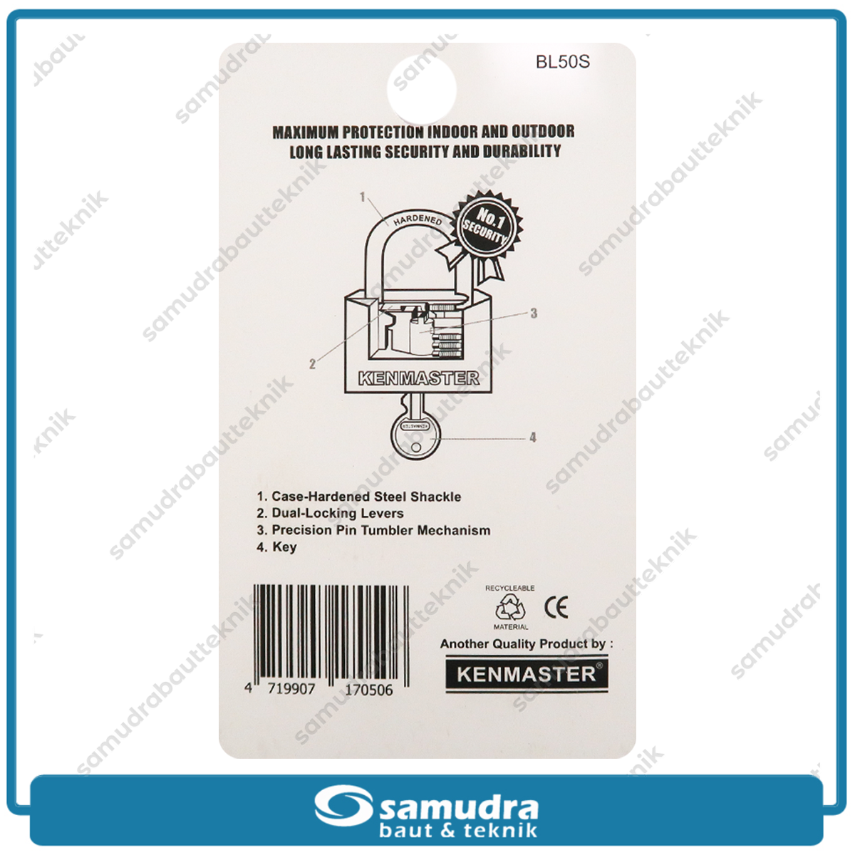 KENMASTER Gembok BL 50 mm Short GBPA-042
