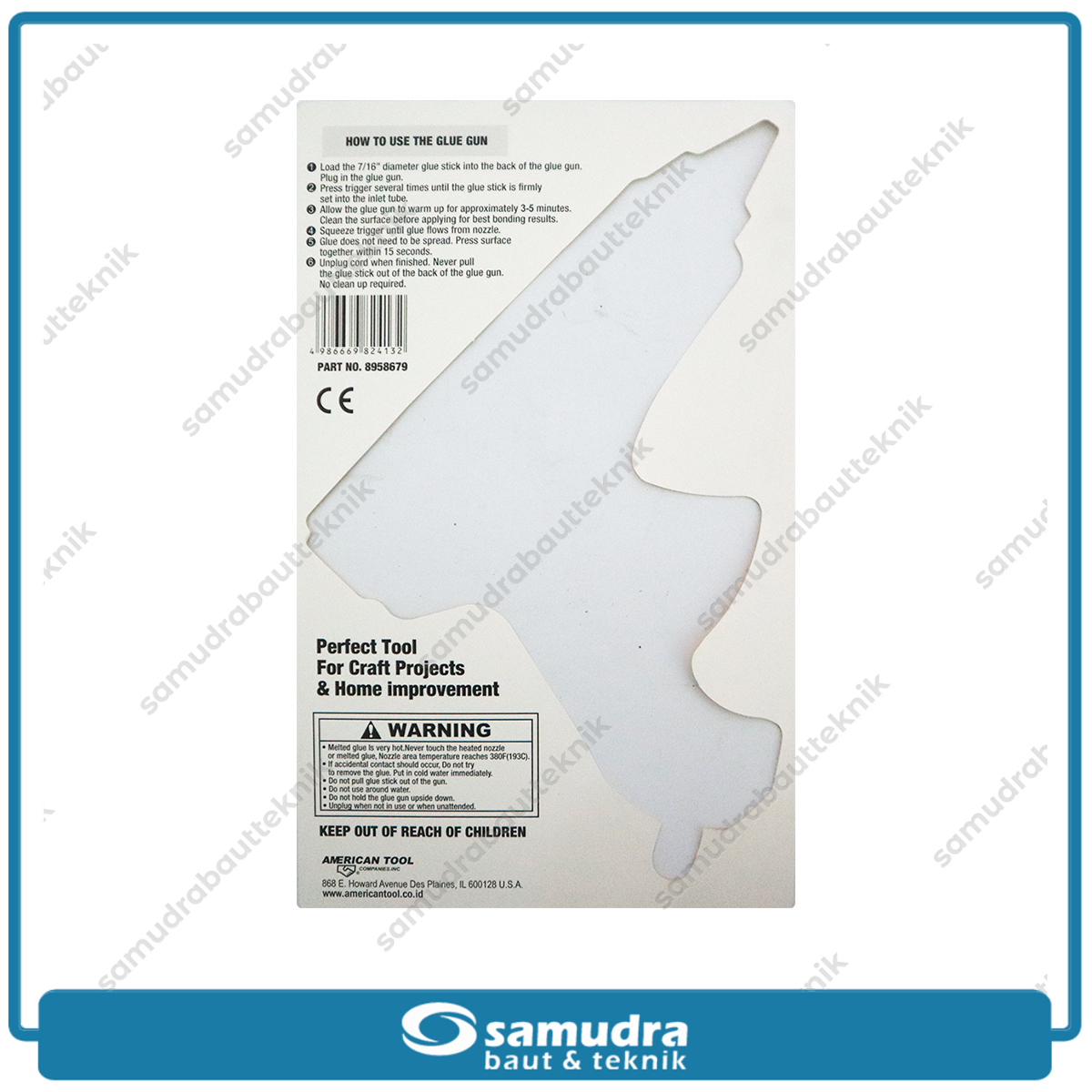 AMERICANTOOL 8958679 Mesin Lem Tembak Besar 40 Watt / Glue Gun