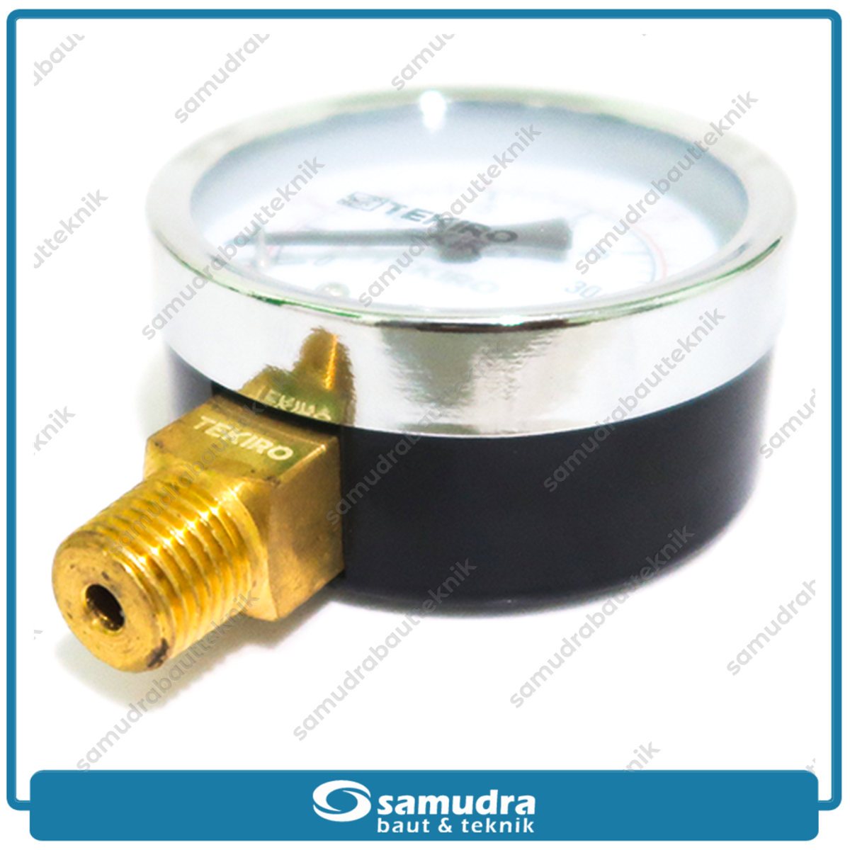 TEKIRO AU-PG1395 Alat Ukur Tekanan Angin 2.5" Lonceng 2.5 bar