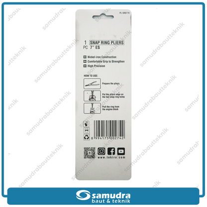 TEKIRO PL-SR0778 Tang Spi Lurus Buka 7" / Tang Snapring Straight External