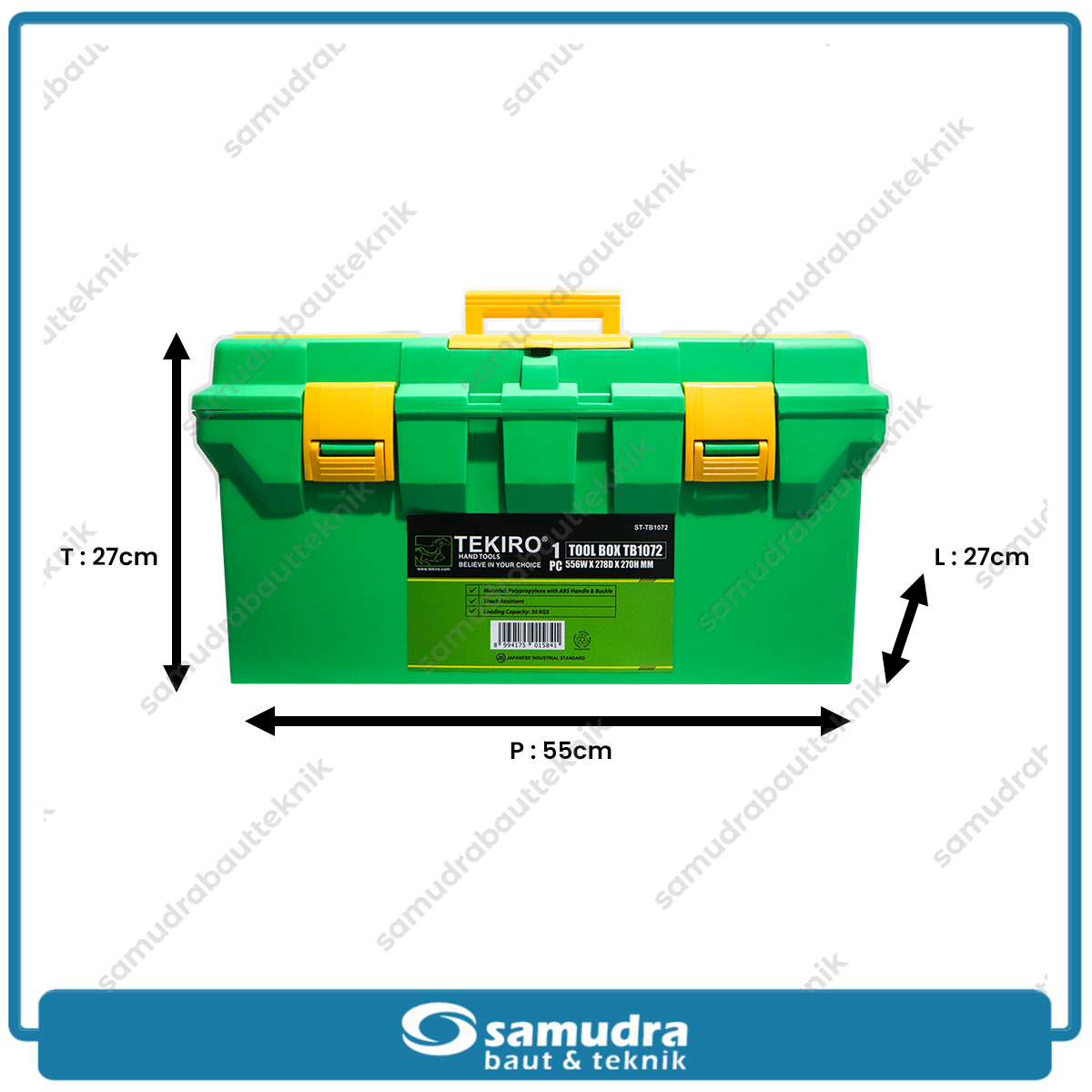 TEKIRO ST-TB1072 Tool Box Plastik 02800 560 x 278 x 270 mm