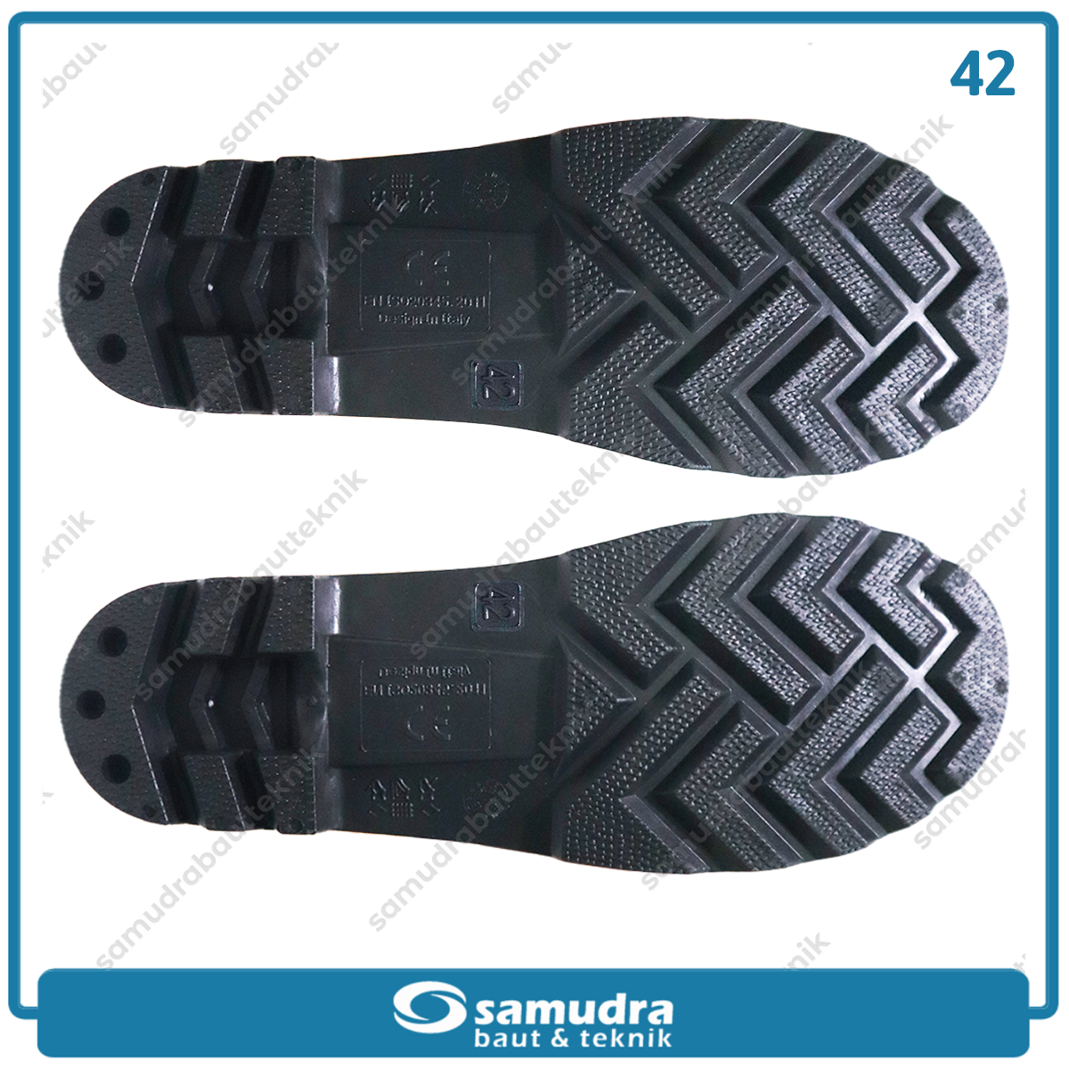 LIPPRO SB186-42 Sepatu Boots Safety Pelindung Besi No. 42