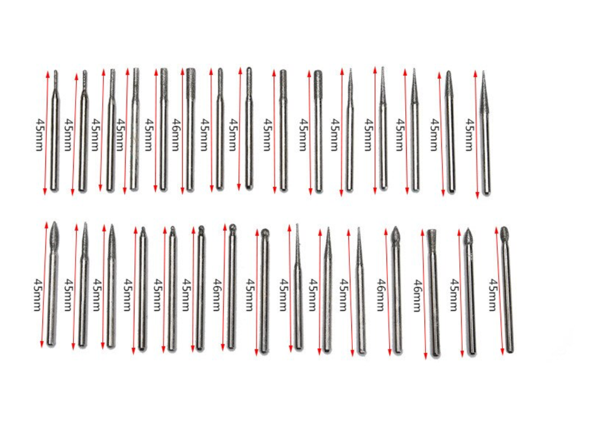 IKURA IKR-DMP201 Diamond Mounted Point 30 pcs