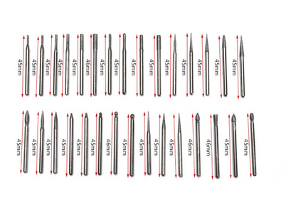 IKURA IKR-DMP201 Diamond Mounted Point 30 pcs