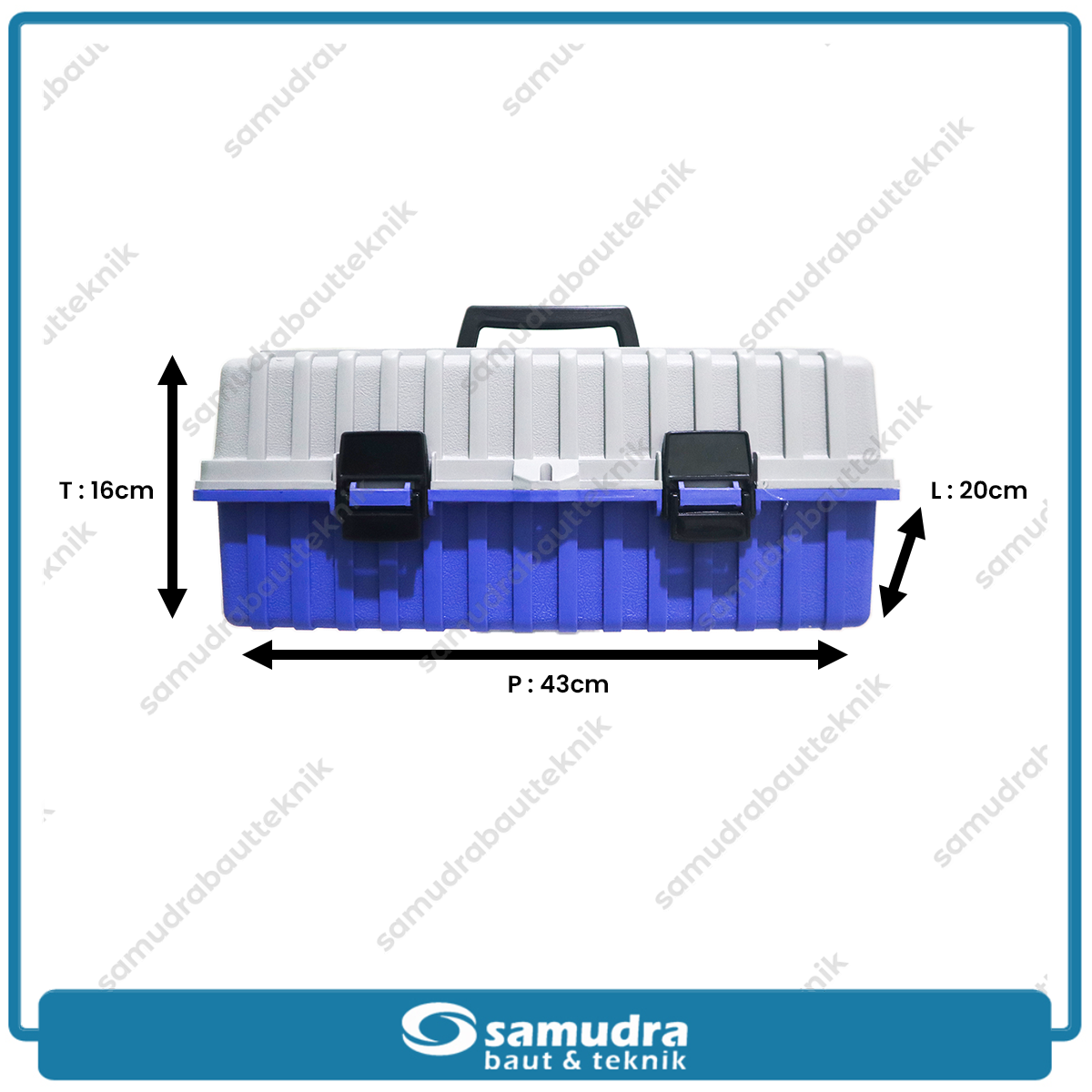KENMASTER TOOL-026 Tool Box Plastik Besar 17" 42x18.5x17 cm