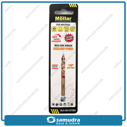 MOLLAR CST060 Mata Bor Cobalt Step-Tip 6 mm