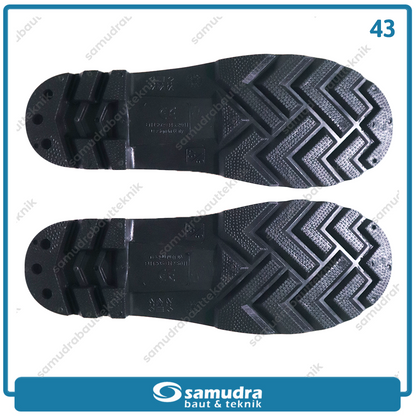LIPPRO SB186-43 Sepatu Boots Safety Pelindung Besi No. 43
