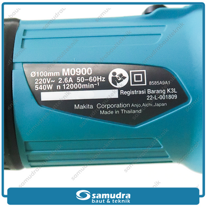 MAKITA M0900B / MT90 Mesin Gerinda Listrik 4" 540 Watt