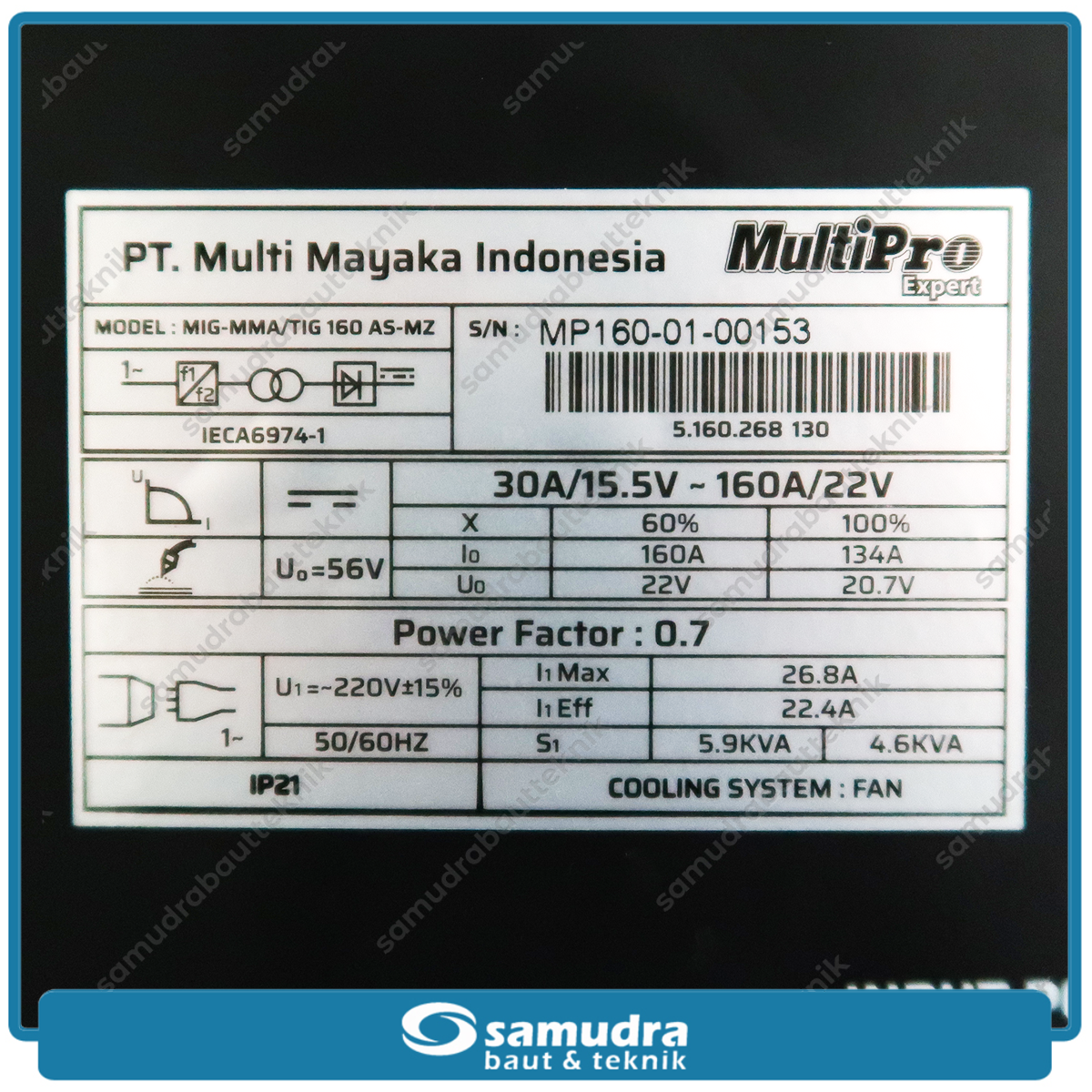 MULTIPRO TIG-160AS-MZ Mesin Las Listrik MIG-MAG