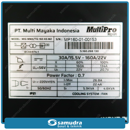 MULTIPRO TIG-160AS-MZ Mesin Las Listrik MIG-MAG
