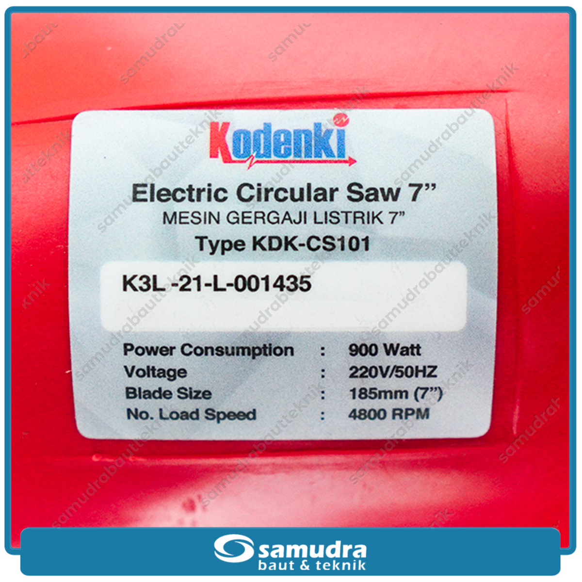 KODENKI KDK-CS101 Mesin Gergaji Sirkel Listrik 7" / Circular Saw