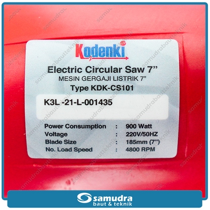 KODENKI KDK-CS101 Mesin Gergaji Sirkel Listrik 7" / Circular Saw
