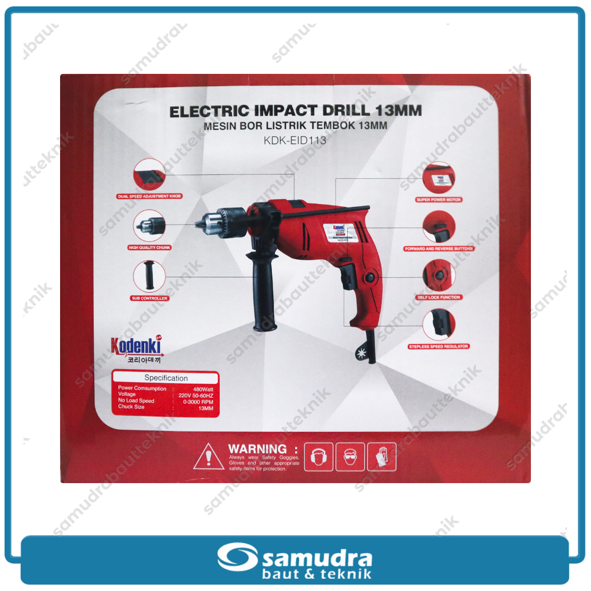 KODENKI KDK-EID113 Mesin Bor Listrik 13 mm / Impact Drill