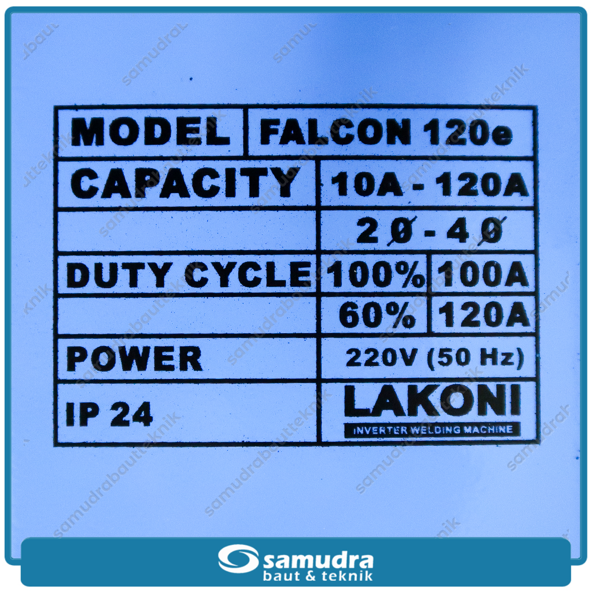 LAKONI FALCON-120E Mesin Las Listrik MMA 120A 900 Watt