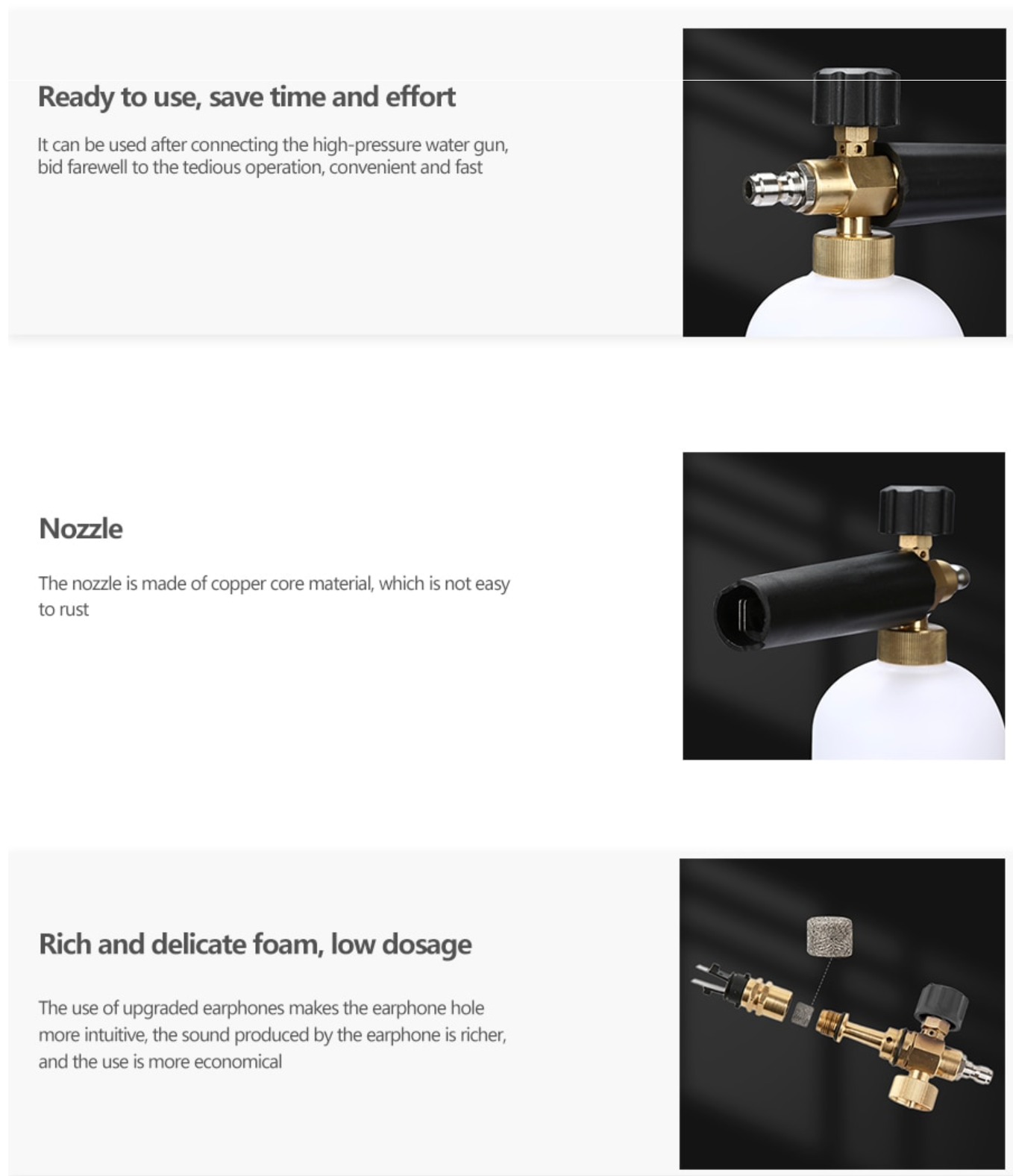 IKURA IKR-SFL202 Foam Lance Quick Release Adaptor