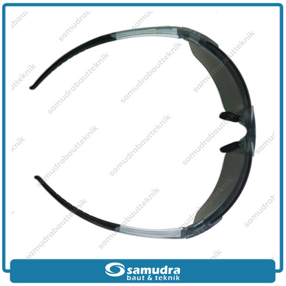 KINGS KY715 Kacamata Safety Hitam Yellow Mirror