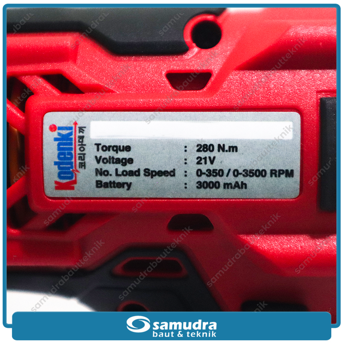 KODENKI KDK-CIW101 Cordless Impact Wrench 1/2" Baterai 21V