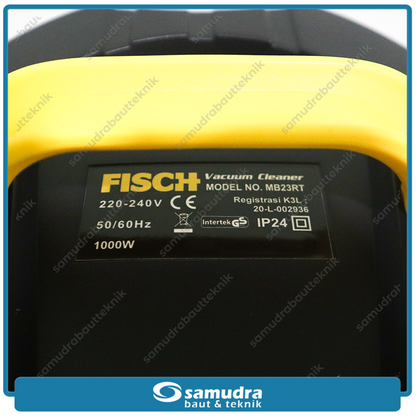 FISCH MB23RT Mesin Vacuum Cleaner Listrik 23 Liter Tabung Stainless