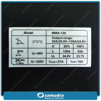 IWA MMA-120 Mesin Las Listrik Inverter 120A