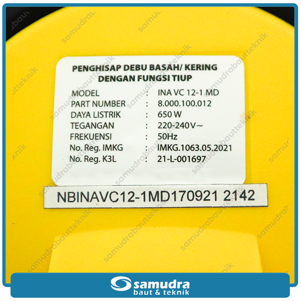 MULTIPRO INA-VC12-1MD Wet & Dry Vacuum Cleaner 12 L