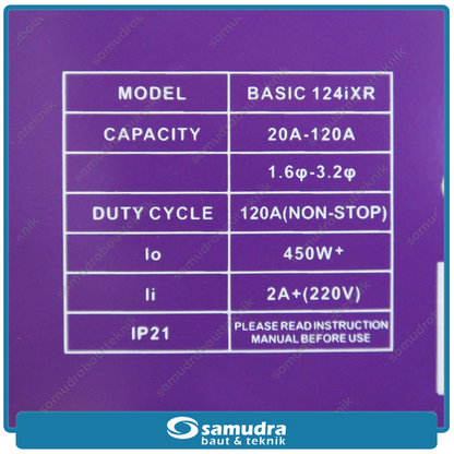 LAKONI BASIC-124iXR Mesin Las Listrik IGBT 120A 450 Watt